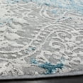 thumbnail image 3 of SAFAVIEH Meadow Derbhile Medallion Area Rug, Light Grey/Blue, 6'7" x 6'7" Round, 3 of 8