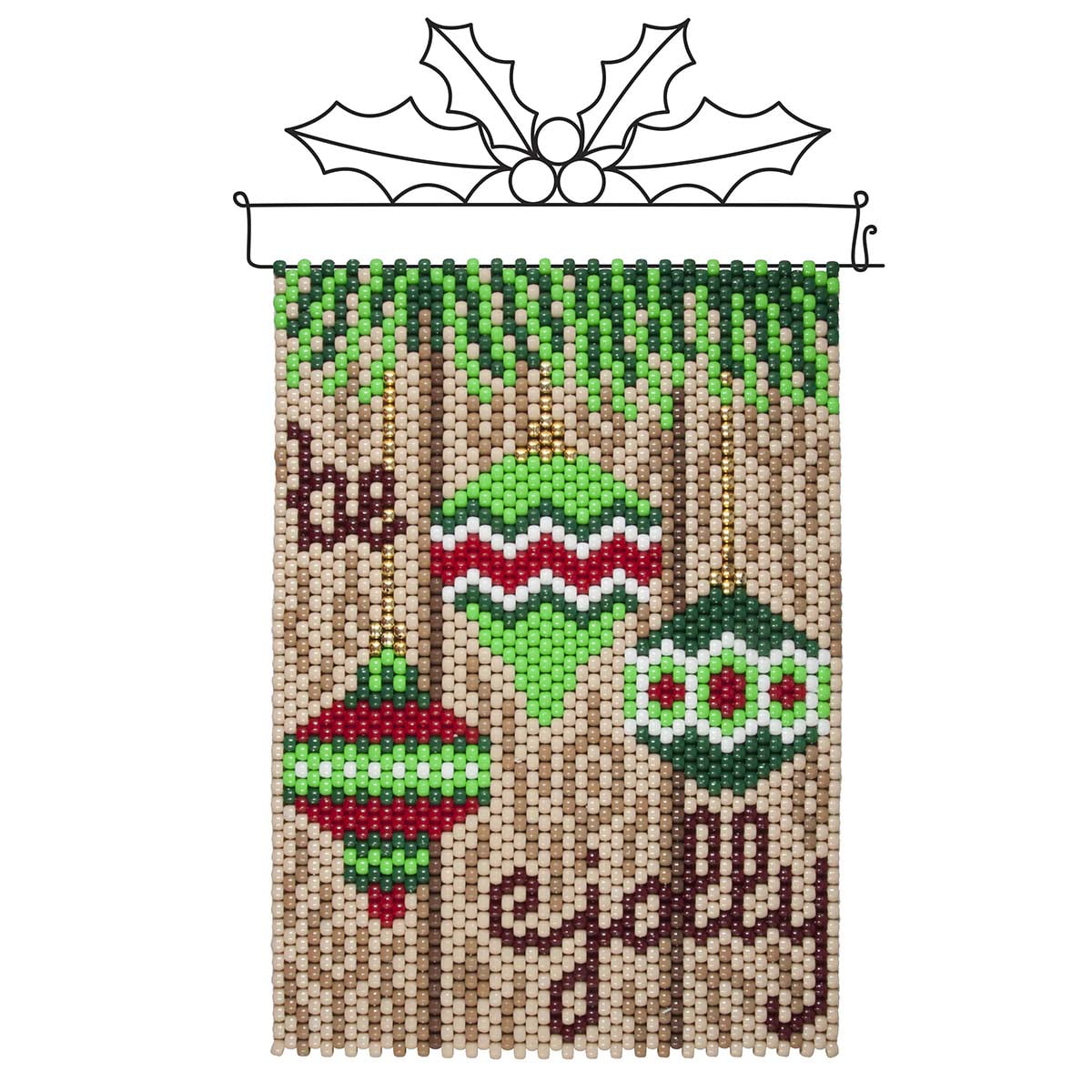 Herrschners® Be Jolly Beaded Banner Kit