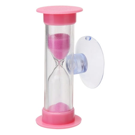 

TBOLINE New 2min Hourglasses Kid Teeth Brushing Timer w/Suction Cup Home Decor (Pink)