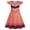 A03602-Brown, variant on Benylio Girls Blue Fantasy Costume with 3D Zipper Print Dress Short Ruffle Sleeves and A-Line Skirt Outfits for 5-6 Years