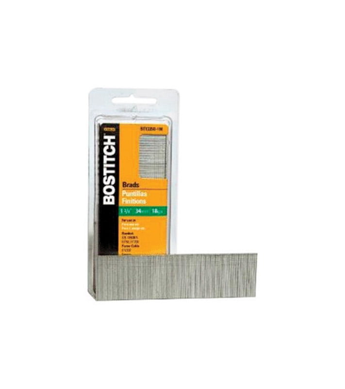 Bostitch 18 Ga. x 1-3/8 in. L Galvanized Steel Brad Nails 1000 pc