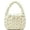 Ivory White, variant on Handwoven Tote Bags for Women Chunky Yarn Knit Shoulder Bag Handmade Braided Purse