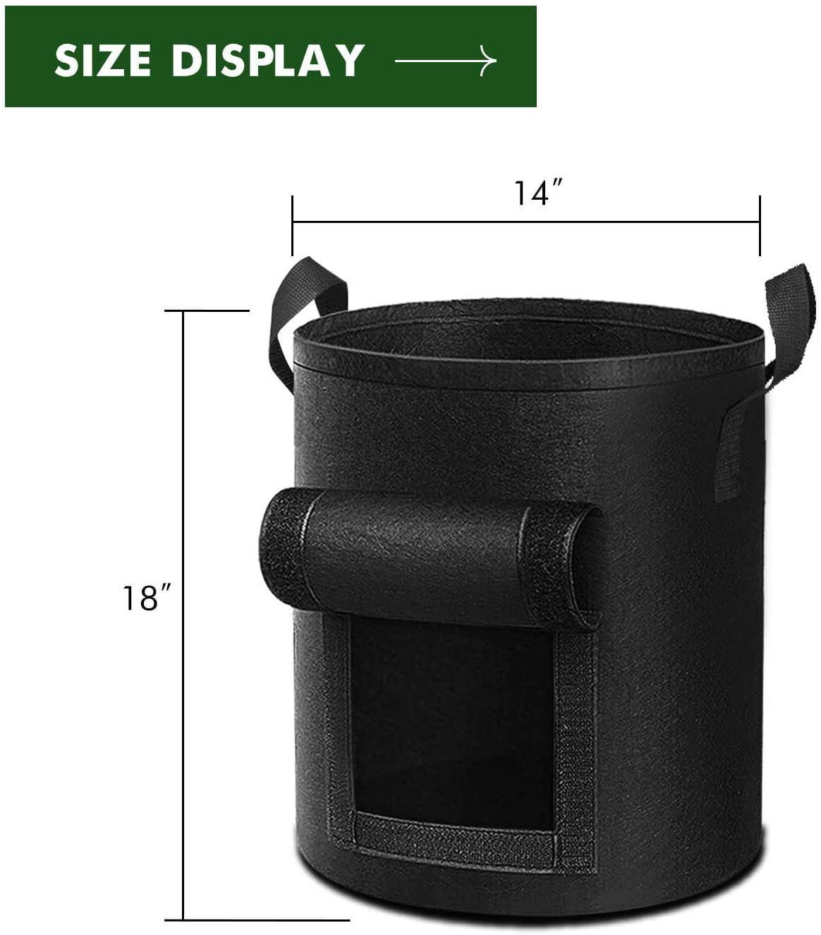 Bolsa Cultivo ZzWwR Bolsa De Cultivo Transpirable De 5 Galones Con Hojas De  Limones Amarillos De Verano, Contenedor Grueso Resistente Con Asas Para  Patata, Tomate, Frutas, Verduras, Flores Bolsas Para Plantas, image size:1164x1325