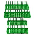 thumbnail image 1 of Hansen Global  3 Row Socket Holder, XGreen - Pack of 4, 1 of 1