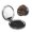 Round Shape, variant on Books Lovers Stained Glass Art Portable Double-Sided Face Mirror Square, Magnifying Compact Pocket Mirror with PU Leather Cover