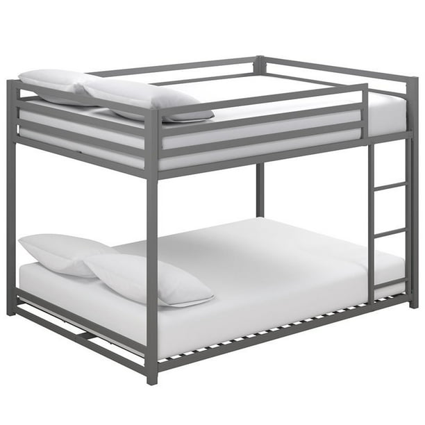 Dhp Mabel Full Over Metal Bunk Bed, Dhp Twin Over Full Metal Bunk Bed Frame Silver Grey