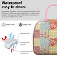 thumbnail image 3 of Lunch Bag Lunch Box for Women Reusable Insulated Lunch Cooler Bags,Large Capacity for Work Travel Picnic,Water-Resistant Pioneer Colorful Floral Lunch Tote Bag Gifts for Woman Mom Pink, 3 of 6