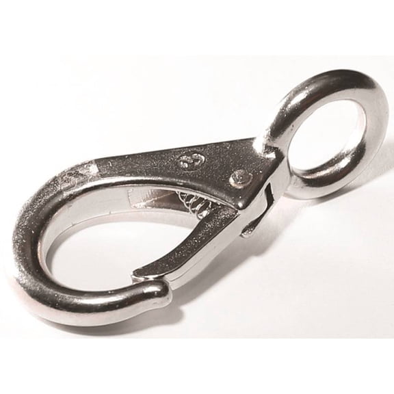 Baron 3/8 in. D X 2-1/8 in. L Polished Stainless Steel Snap Hook 350 lb