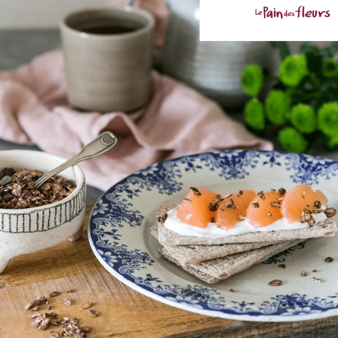 Le Pain des Fleurs Organic Crispbread, Buckwheat | Gluten Free, Kosher, Vegan – 6 Pack (5.3 oz each)