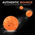 thumbnail image 3 of Pickleball Balls, 40 Holes, High Visibility And Bounce, Durable For All Skill Levels, Pack Of 12 Pcs, Orange Color, 3 of 5