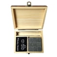 thumbnail image 1 of 9PCS Whiskey Stones Set Chilling Stones Wooden Box Chilling Rocks Reusable Ice Cubes for Whiskey Juice Cool Drinks Bar Accessories, 1 of 7