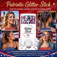 thumbnail image 5 of Patriotic Glitter Stick, Red White and Blue Glitter Stick, 250th Birthday USA Flag Stick, 4th of July Outfits Accessories for Kidults Teen Women Men, 4th of July Decor(E), 5 of 8