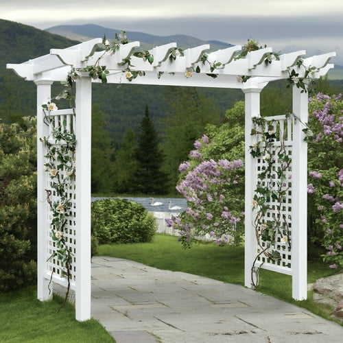 New England Arbors Fairfield Grande Vinyl Arbor by New England Arbors