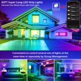 thumbnail image 5 of Jinsinto 5V Symphony Leather Line Fairy Lights Bluetooth Voice Control USB24 Key Controller Festive Atmosphere Decorative Light Bar, 5m, 5 of 5