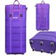 thumbnail image 4 of Bolsa a cuadros de aire de gran capacidad, Maleta de equipaje plegable con ruedas universales para viajes al extranjero, estudio, tela Oxford, 158, 4 of 4