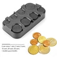 thumbnail image 4 of Rectangle Euro Coin Dispenser Plastic Coin Holders Storage Box Organizer Car Home Office Desktop Use, 4 of 9