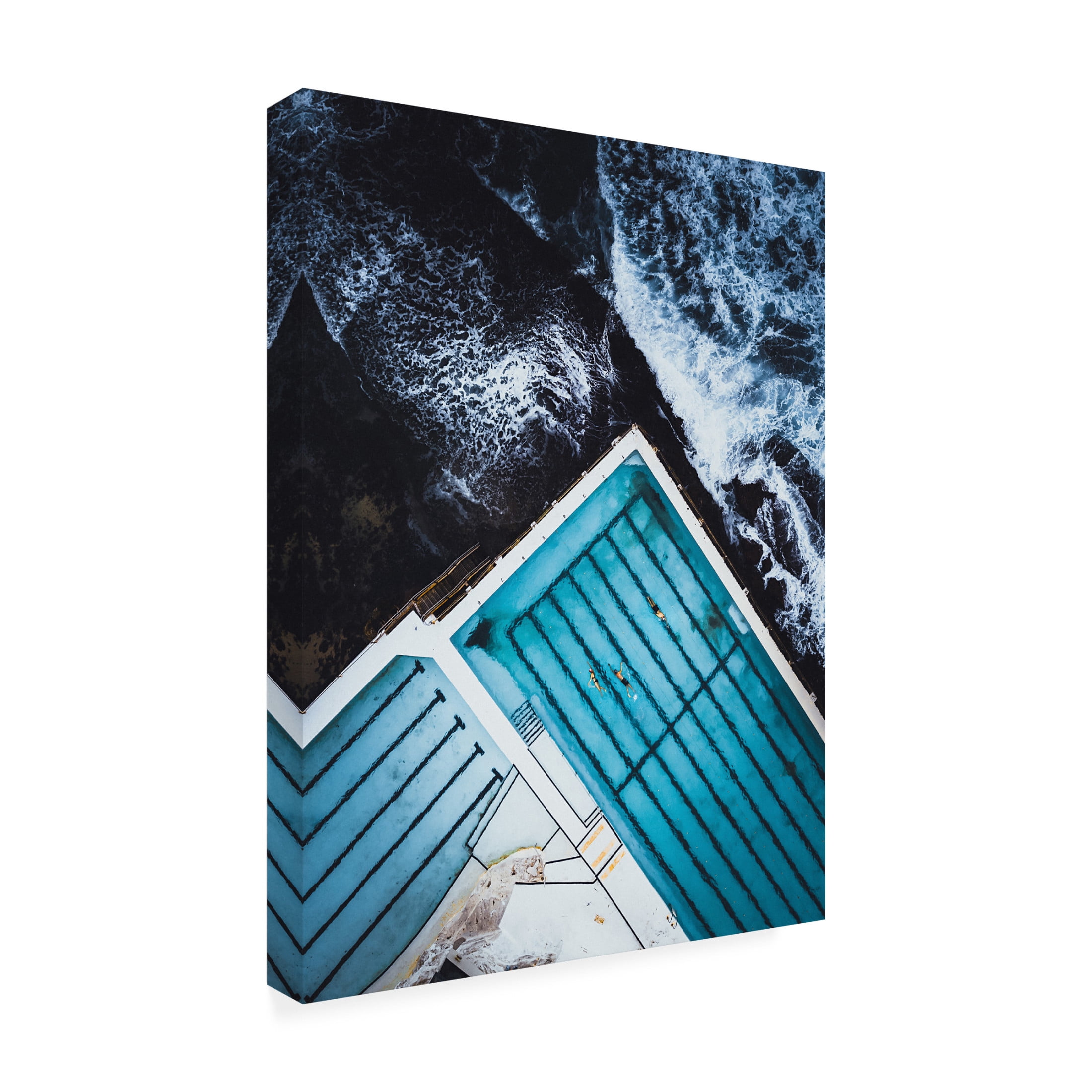 Trademark Fine Art Asad Sarfraz Most famous ocean pool in Australia Canvas Wall Art