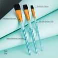 thumbnail image 4 of RCC 255 | Crafter's Choice™ 3pc Black Taklon Wash Brush Set, 4 of 8