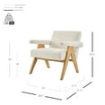 thumbnail image 2 of New Pacific Direct Nixon Fabric Accent Arm Chair in Concord Cream, 2 of 11