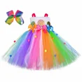 thumbnail image 2 of Vestido de tul con tutú de caramelo de arcoíris para niñas, disfraz de piruleta de Candyland para fiesta de cumpleaños, vestido de princesa de tul, ropa de fiesta de carnaval para niños, 2 of 5