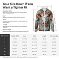 thumbnail image 6 of Goofa Vintage Colorful Floral Cow Printed Women's UPF 50+ Sun Protection Hoodie Jacket Lightweight Long Sleeve Sun Shirt for Women with Pocket Hiking Outdoor-Medium, 6 of 9
