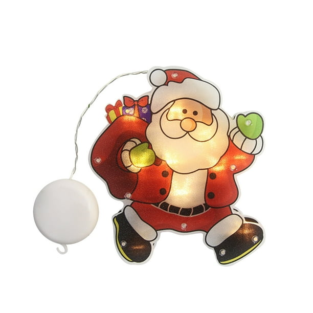 BOOMTB Lighted Christmas Window Silhouette Decoration Light Up