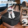 thumbnail image 3 of Asiento de coche para perros NEEZUKAR para perros pequeños y medianos de hasta 30 libras, color negro, 3 of 6