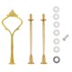 thumbnail image 1 of Juego de 10 accesorios para soportes de tartas, bandeja escalonada para soportes de tartas de 3 niveles, herrajes, 1 of 5