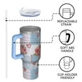 thumbnail image 4 of OBREWU Pioneer Flower Tumbler with Handle and Lid,Pioneer Flower 40oz Double Wall Vacuum Insulated Tumbler,Cups Gift for Women and Men, 4 of 7