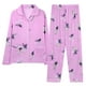 RKSTN Pyjama pour Femmes Ensembles Légers Imprimés Floraux Casual Manches Longues Tops avec Pantalons Longs Lâches Deux Pièces Pajamas Set – image 1 sur 2