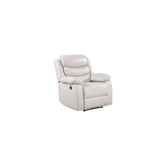 HomeStock Urban Oasis Recliner in Beige PU