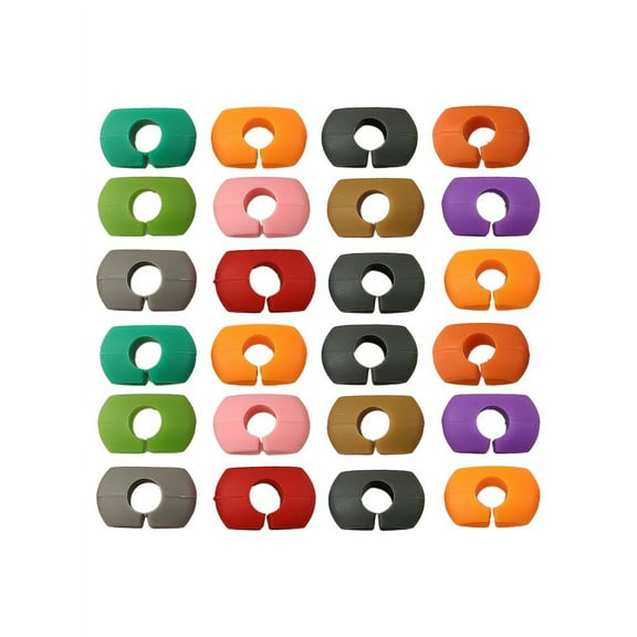 Reusable Wine Glass Markers 24 Pieces Silicone Charms For Celebrations