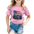thumbnail image 4 of CAICJ98 250 Years American 1776 2026 250th USA Birthday 4th of July Boys Girls T-Shirts (Pink,7-8 Years), 4 of 5