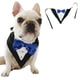 thumbnail image 2 of Esmoquin formal para perro, collar tipo bandana para boda, collar para perro con pajarita, collar tipo bandana ajustable para perro pequeño, mediano y grande, 2 of 8