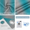 thumbnail image 6 of Blackout Curtains for Bedroom, Turquoise Ombre Room Darkening Window Drapes for Living Room, Grey Modern Art Farmhouse Thermal Insulated Grommet Curtains, 52x84 inch, 2 Panels, 6 of 9