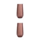thumbnail image 4 of Matsuzay Copas de cóctel, suministros para el hogar, doble capa, flauta de champán de varios colores, suministros para fiestas, vaso de vino, oro rosa Oro rosa arpox.180ml 2piezas Matsuzay CBP277312, 4 of 6