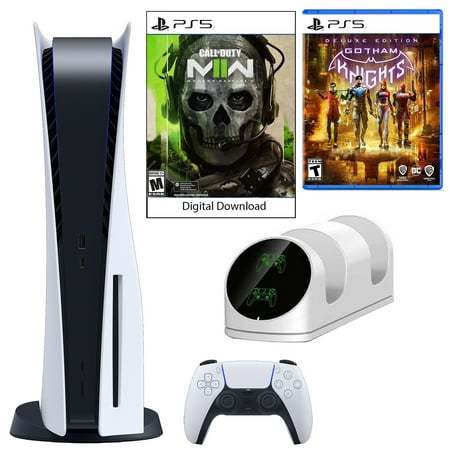 Sony PlayStation 5 Core COD: Modern Warfare II Console with Gotham Knights and Dual Charging Dock