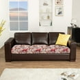 thumbnail image 5 of Renewold Reindeer Brown Red Couch Seat Cover Sofa Seat Slipcover Replacement Stretch Furniture Protector Spandex Sofa Couch Cover for Kids, Pets, Machine Washable, L, 5 of 5