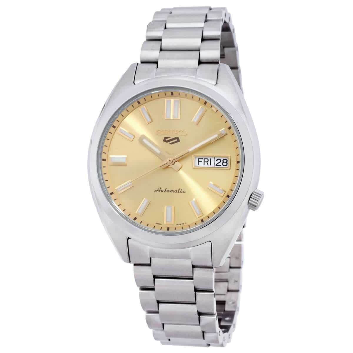 Seiko 5 Sports SKX Mid-Size Charcoal dial with gold accents SRPL79