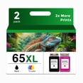 thumbnail image 1 of Cartucho de tinta de repuesto Skyink 65XL para HP 65 XL (negro/color), 1 of 6