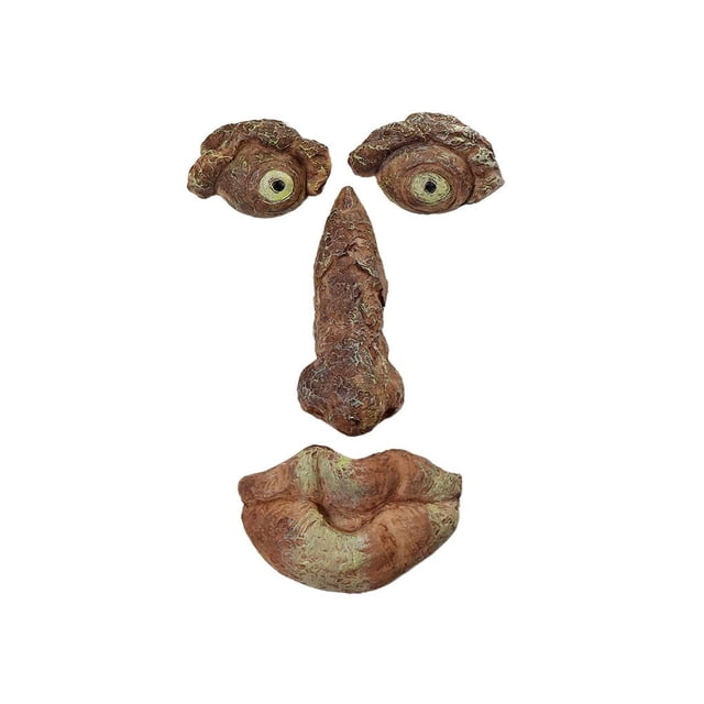 Árbol Monstruo Decoración Viejo Hombre Resplandor Ojos Escultura Resina Corteza Fantasma Cara Para Pascua Advancent HA027706-02