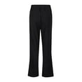 thumbnail image 5 of UJNDER Women's Corduroy Casual Pants with Autumn Classic Wide Leg Two Button Detail Semi Elastic Waist for Comfortable Daily Wear Versatile Outfit Black XXL, 5 of 5