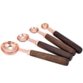 thumbnail image 3 of 4 unids/set de tazas medidoras de acero inoxidable de oro rosa, cuchara medidora para el hogar, utensilio para hornear en la cocina, 3 of 8