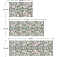 thumbnail image 2 of William Morris Vintage Floral Kitchen Rugs Sets of 3,Non Slip Rubber Kitchen Mats for Floor Farmhouse Washable Kitchen Area Rugs Floor Carpet Runners for Hallway Laundry Room,Blue/Pink, 2 of 6
