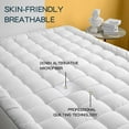 NAKTO Full Size Mattress Pad Pillow Top Mattress Cover Quilted Fitted