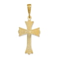 thumbnail image 4 of 14K Yellow Gold Charm Pendant Themed 39 mm 17 Fleur De Lis Cross, 4 of 4