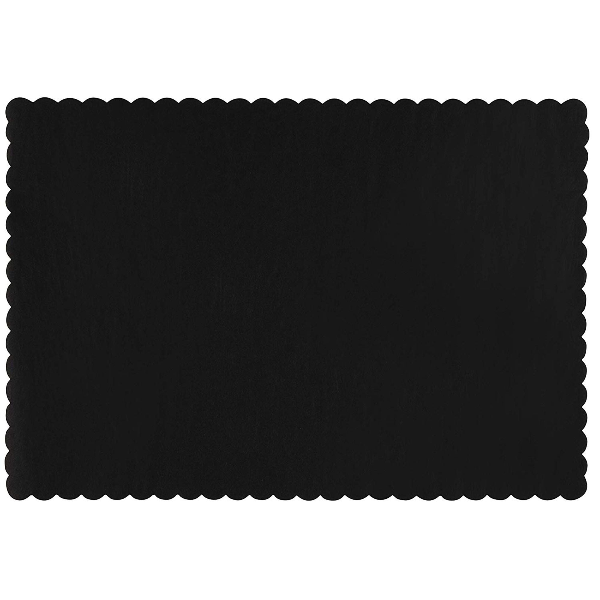 100Pack Paper Placemats Black Bulk Disposable Placemats, Colored