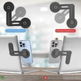 thumbnail image 2 of Magnetic Laptop Stand, Adjustable Phone Screen Side Stand for iPhone 14 Pro Max/iPhone 13/ iPhone 12, Foldable Laptop Extender, Black, 2 of 5