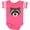 Football Pink and White, variant on Inktastic Raccoon Animal Face Boys or Girls Baby Bodysuit