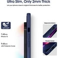 thumbnail image 4 of Liquid Silicone Case for iPhone 13, [Camera Protection] [Anti Fingerprint] [Wireless Charging] 4 Layer Phone Case Protective Cover, Built-in Microfiber Case Cover, 6.1", Navy Blue, 4 of 14